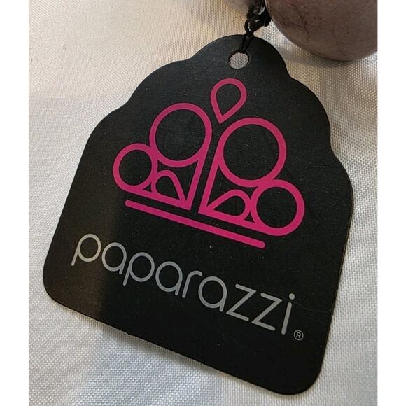 2.75 Inch Paparazzi Gray Marbled Bracelet Elastic Band With Tags Heavier Weight - Picture 3 of 6